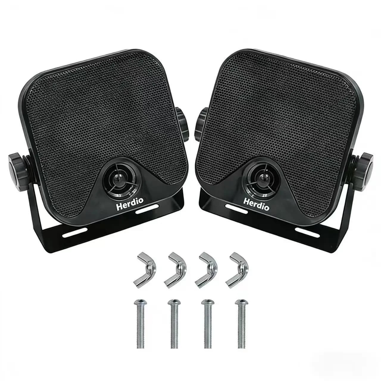 Haut-parleurs de surface robustes et étanches Herdio 4 pouces pour bateaux, quads, UTV, RZR, voiture