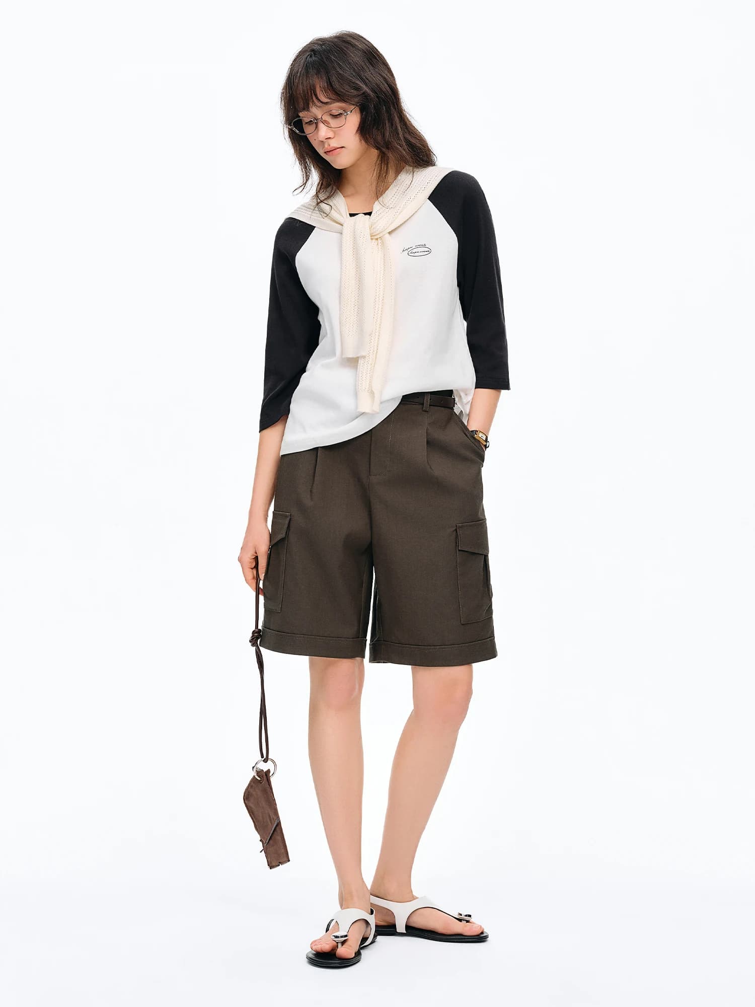 Pantalon Capri et Short Décontracté Ample DUSHU pour Femme, Style Montagne, Collection Printemps/Été