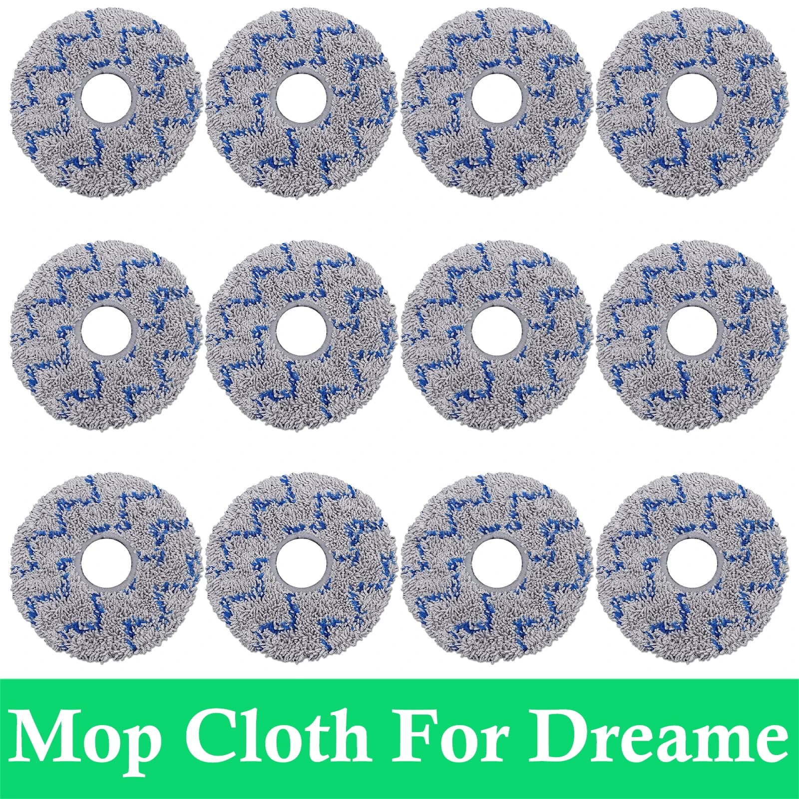 Chiffon de vadrouille Compatible pour aspirateur Dreame X10 + X20 L20 Ultra L30 Ultra X20 Pro L10s P