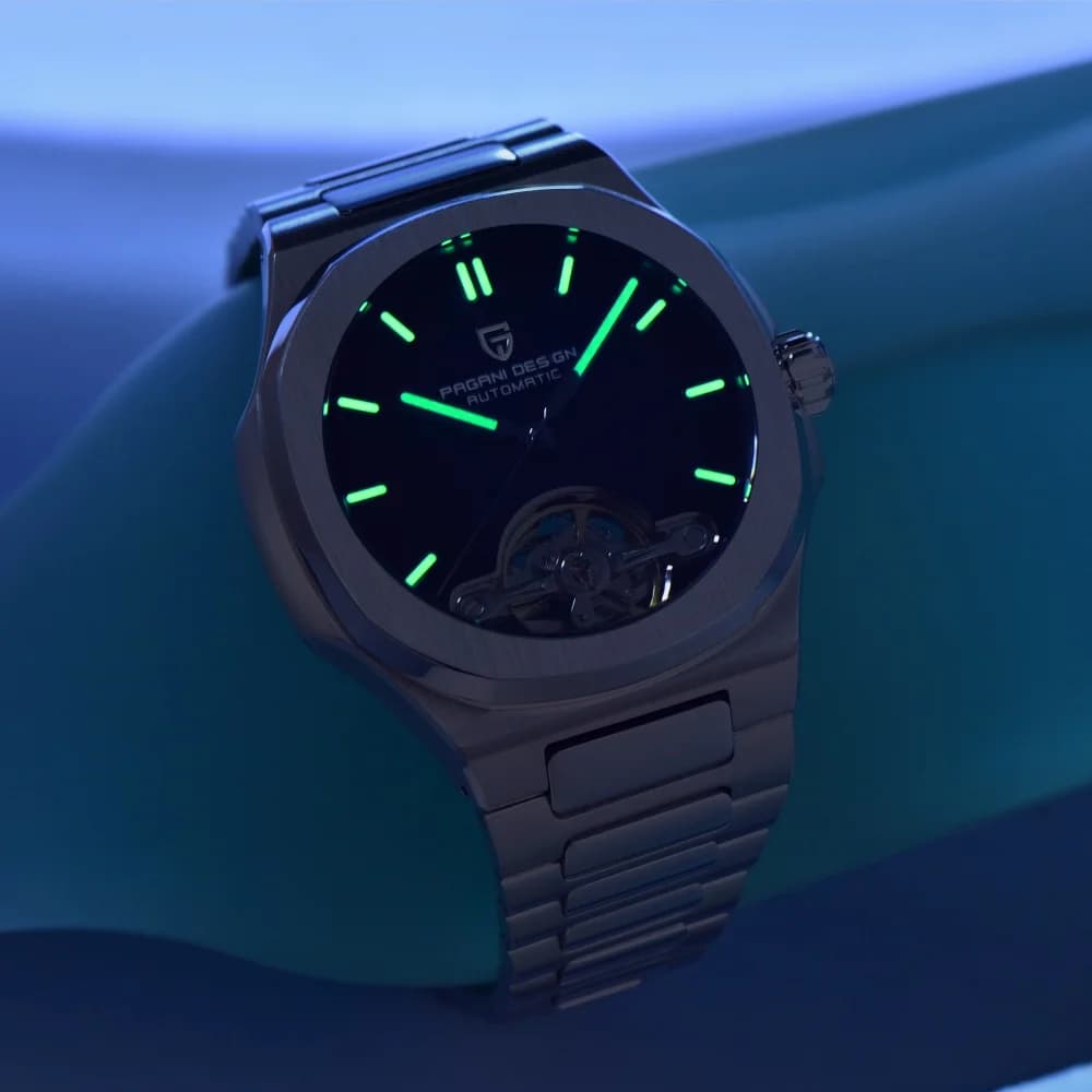 PAGANI DESIGN nouvelle montre mécanique à Tourbillon creux pour hommes Sport élégant saphir montre é