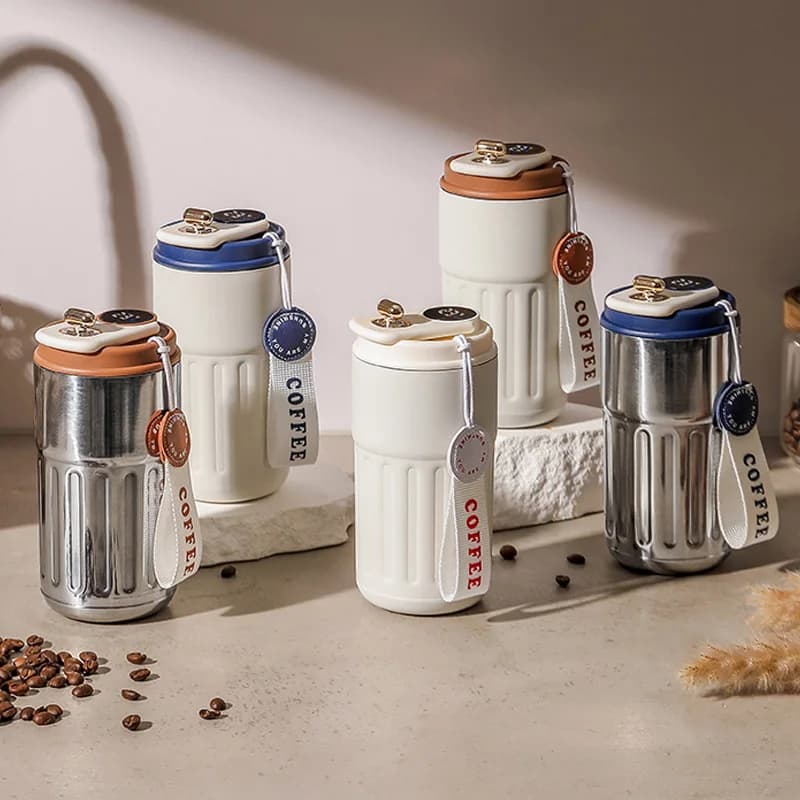 Bouteille Thermos de 450ml, affichage intelligent de la température, tasse sous vide en acier inoxyd