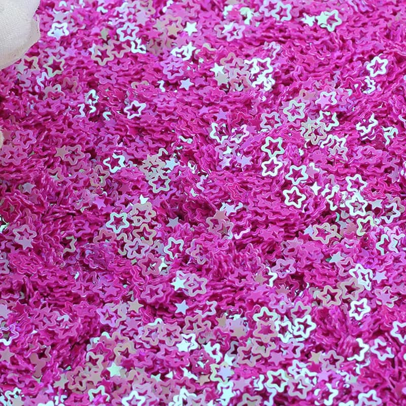 Pentagramme creux à paillettes en vrac, 10g/20g/50g/4mm, artisanat, couture de vêtements, décoration