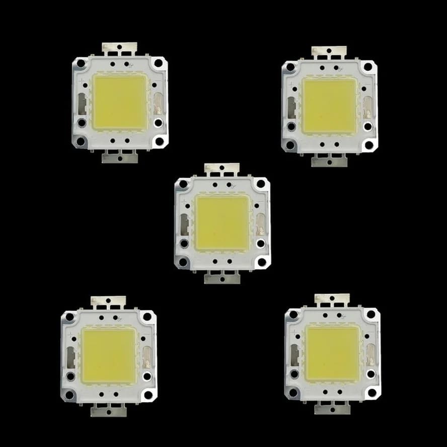 3/pcs haute luminosité LED perles puce 100W 50W 30W 20W 10W LED COB puce blanc chaud blanc pour bric