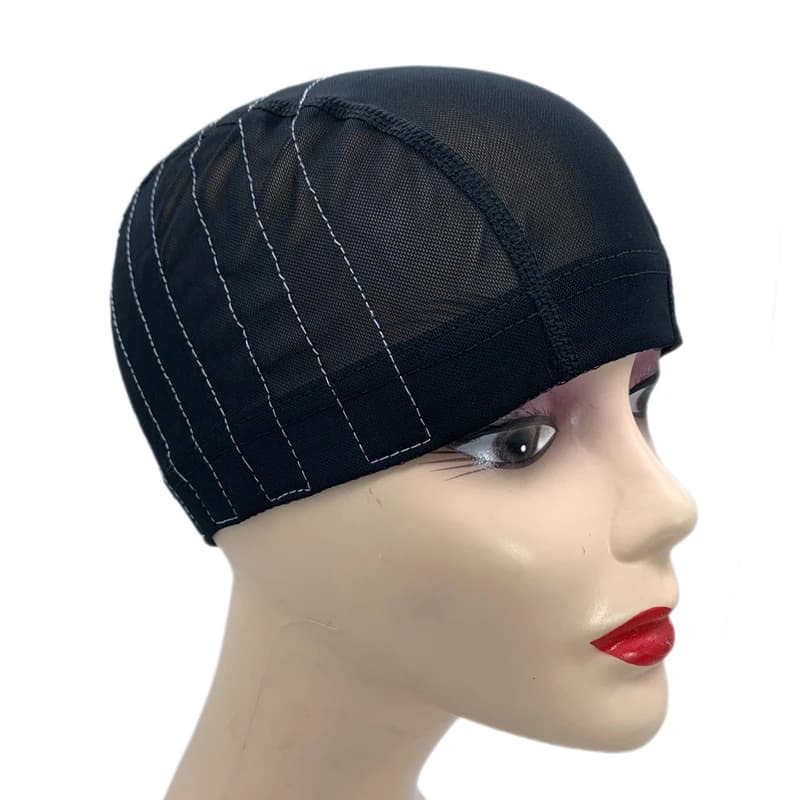Bonnet de perruque en forme de dôme en maille avec bande sans colle pour débutants, 4x 4/5x 5/13x 4/