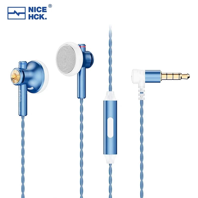 NiceHCK EB2S PRO HIFI filaire Microphone écouteur 15.4mm unité dynamique écouteurs basse casque avec