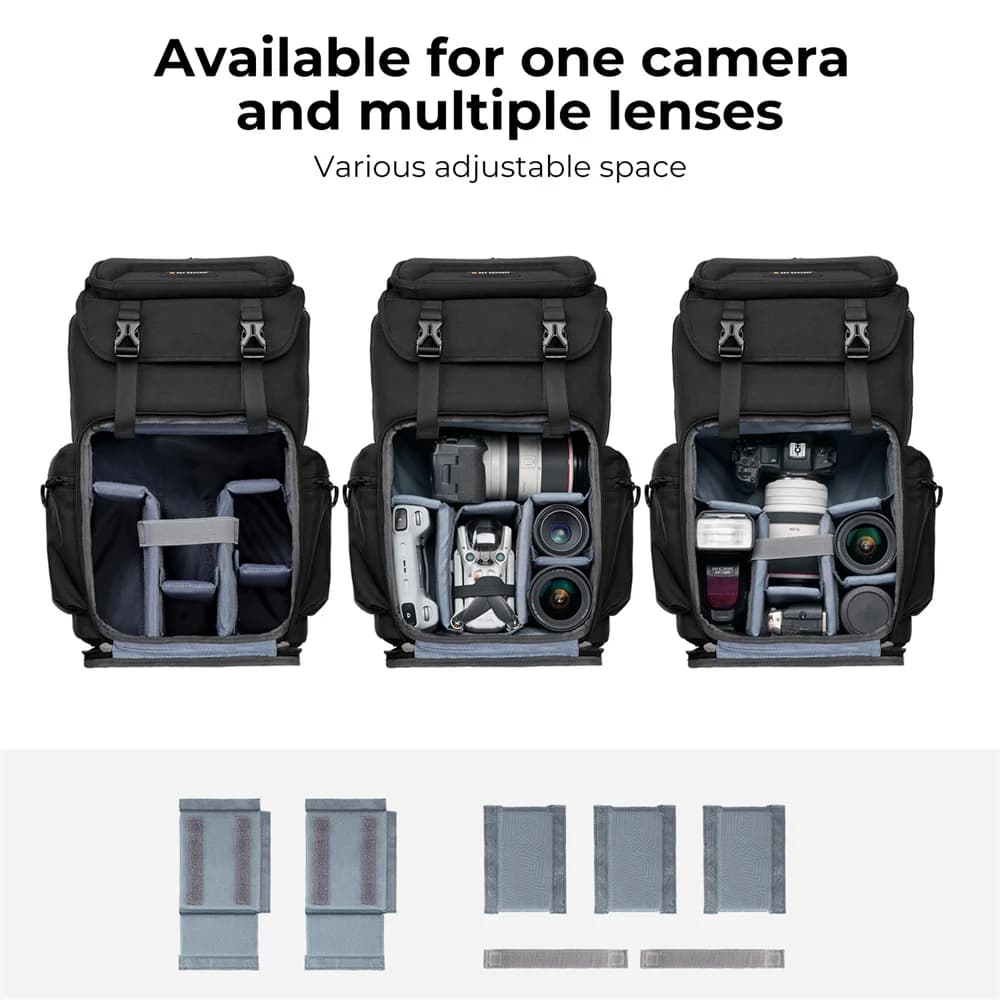 Sac à dos K&F CONCEPT 25L avec compartiment pour ordinateur portable 15,6 pouces, étui pour appareil