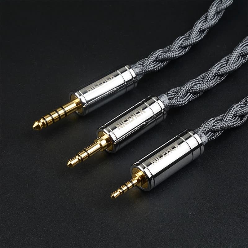 NICEHCK GreyRhino 6N OCC câble d'écouteurs HiFi en cuivre 3.5/2.5/4.4mm MMCX/2Pin pour HOLA Zero KAT