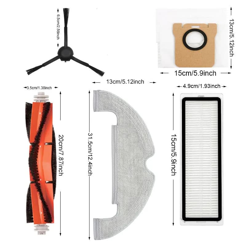 Pour Xiaomi Mi Robot aspirateur-vadrouille 2 Ultra STYTJ05ZHM aspirateur filtre sacs à poussière vad