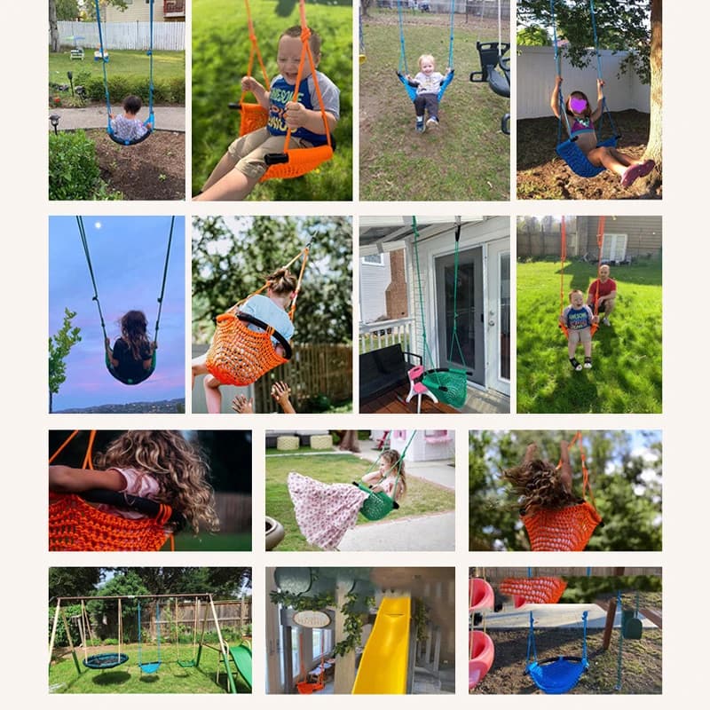 Hamac pour enfants, nid, balançoire, tissage à la main, aire de jeux, jouets d'intérieur, filet de c