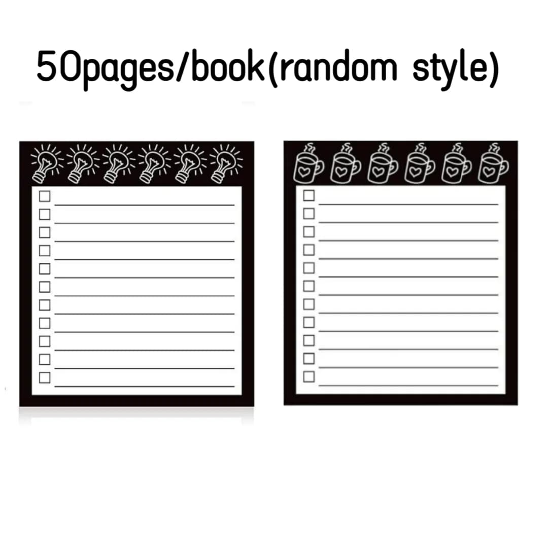 Bloc-notes magnétique 50 pages/livre, bloc-notes de liste de Plan Portable, aimant de réfrigérateur,