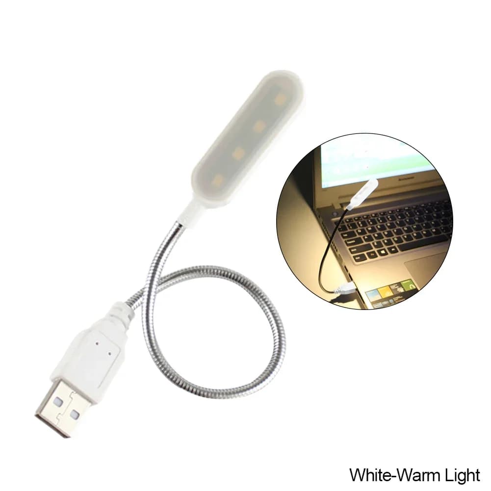 Lampe de clavier à lumière Flexible USB, tuyau réglable, Rechargeable, éclairage nocturne, Plug And 