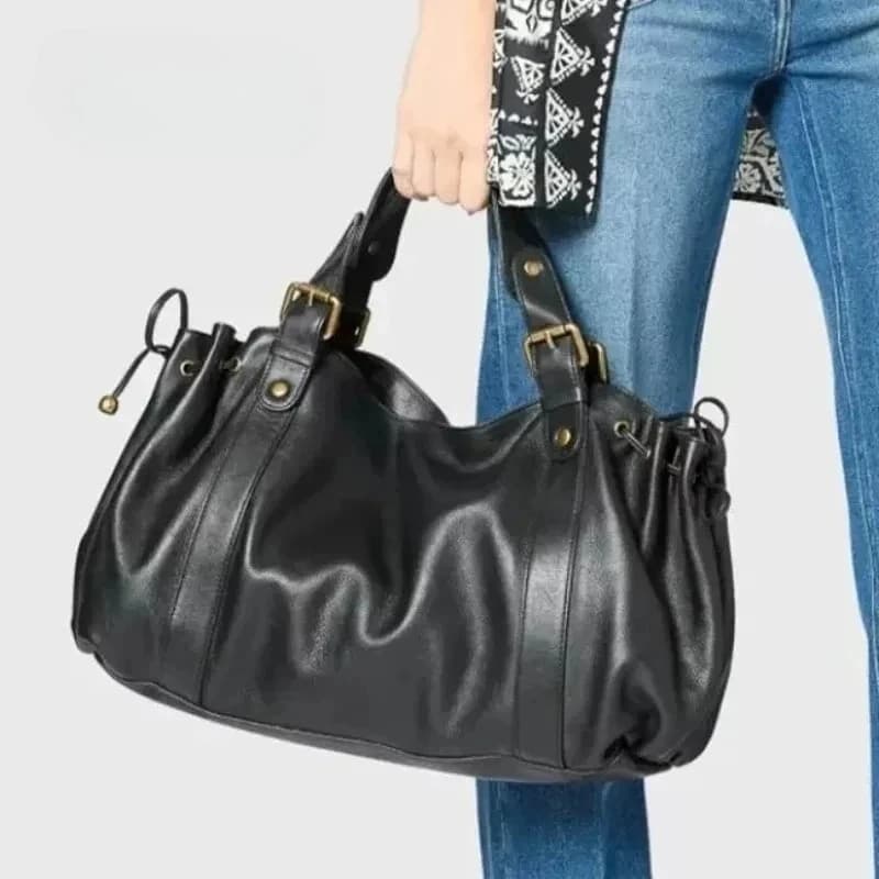 Sac à main à bandoulière Simple pour femmes, sac Boston élégant et polyvalent, sac de travail intéri