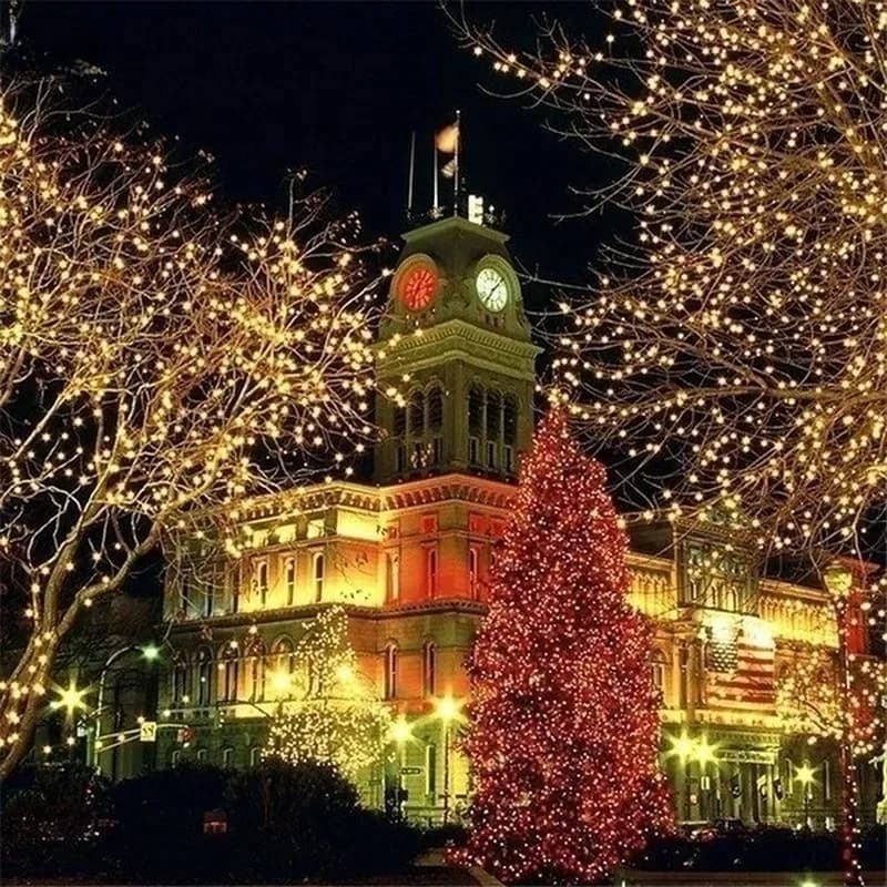 3/10/20M USB LED chaîne lumières cuivre argent fil guirlande lumière étanche fée lumières pour noël 