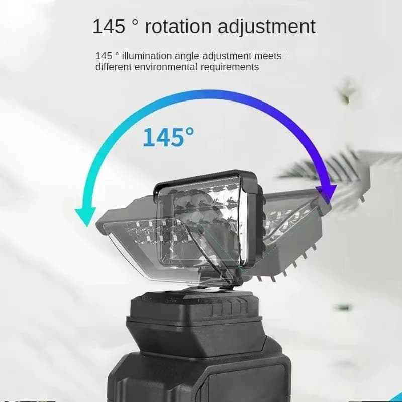 Projecteurs LED portables sans fil de 3/4/5/8 pouces, pour travaux en extérieur, pêche, outil d'urge
