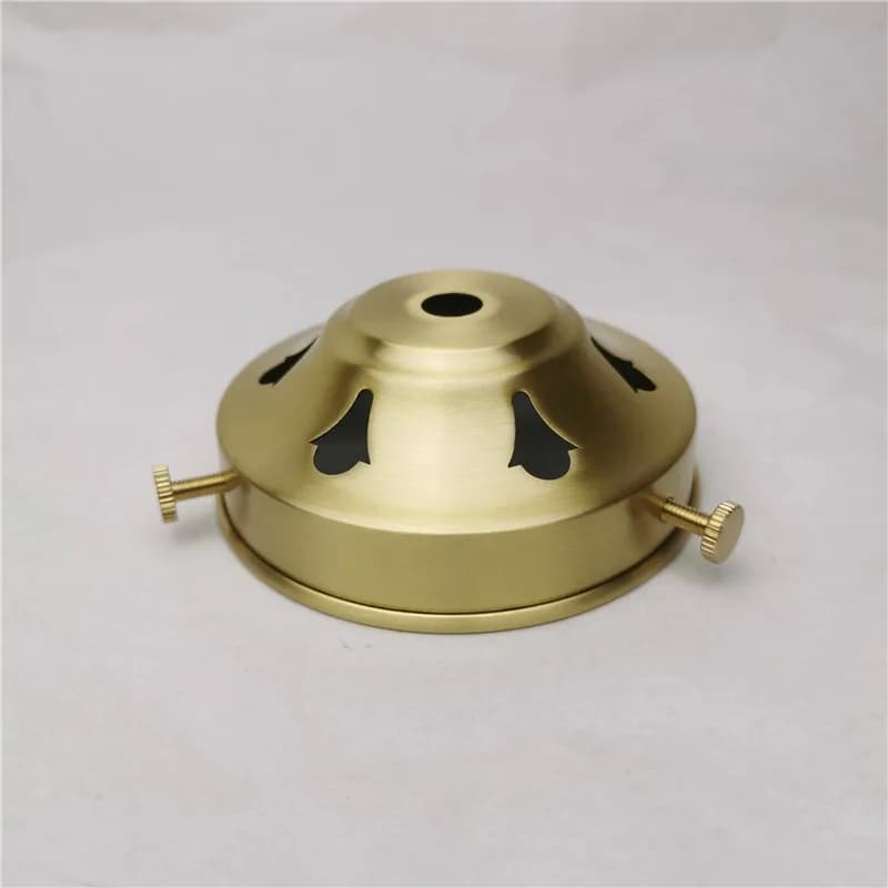 Base de lampe de polissage de griffe d'abat-jour de bureau en laiton avec vis à 3 trous plaque de pl