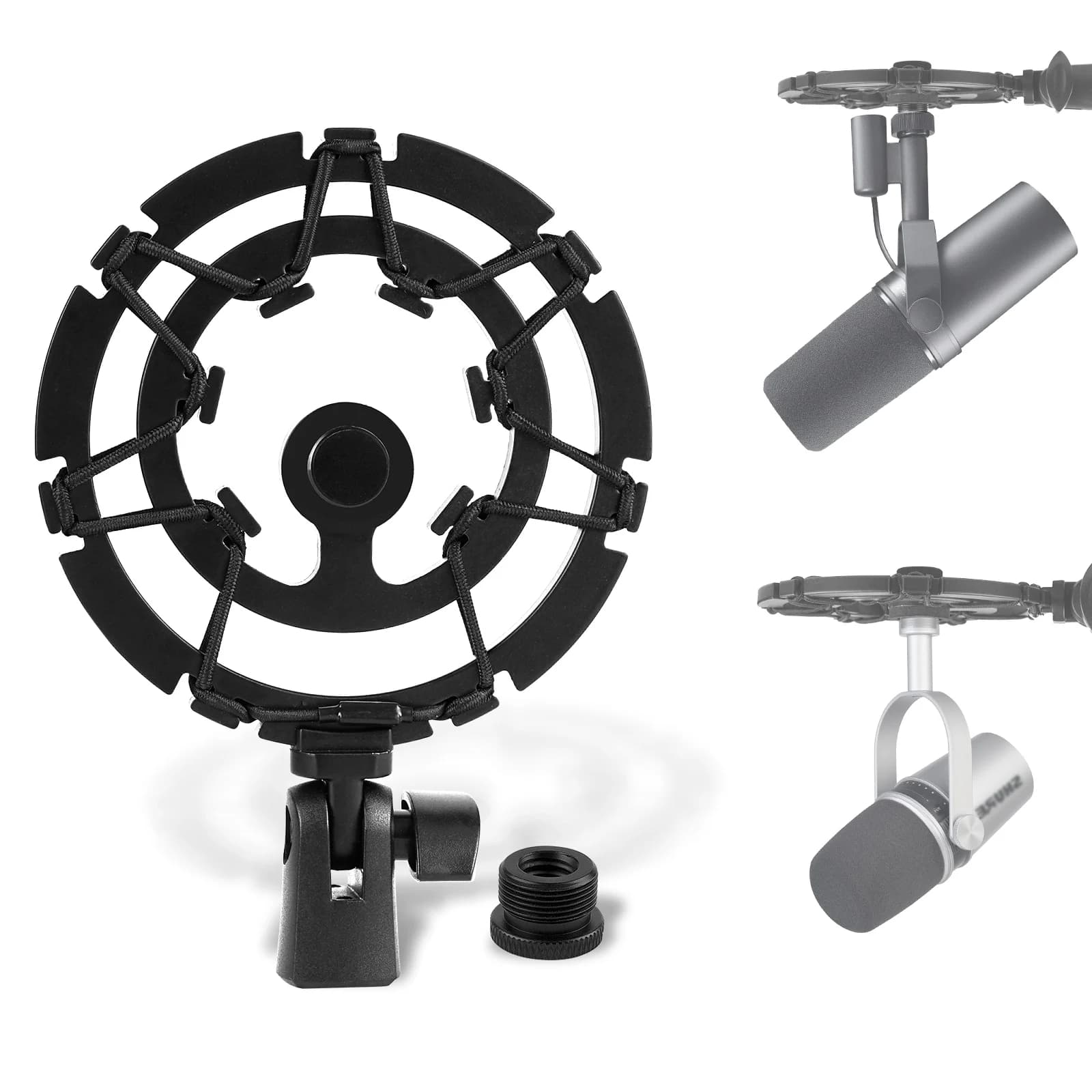 Geekria pour Creators Microphone Shock Mount, Compatible avec Shure MV7, SM7B