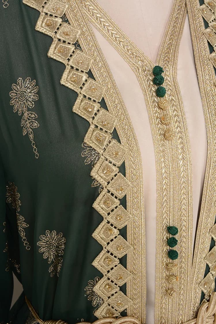 Caftan traditionnel algérien Takchita pour femmes, caftan turc, soirée, dubaï, robe arabe marocaine,