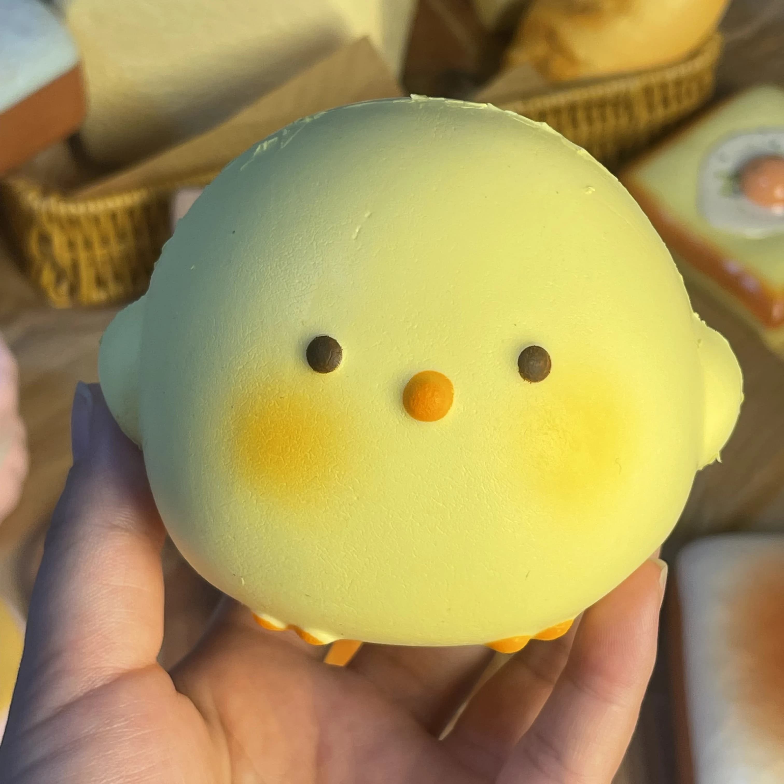 CHAUD! Jouet Squishy de poussin géant mignon, soulagement du Stress à grande hauteur et Fidget senso