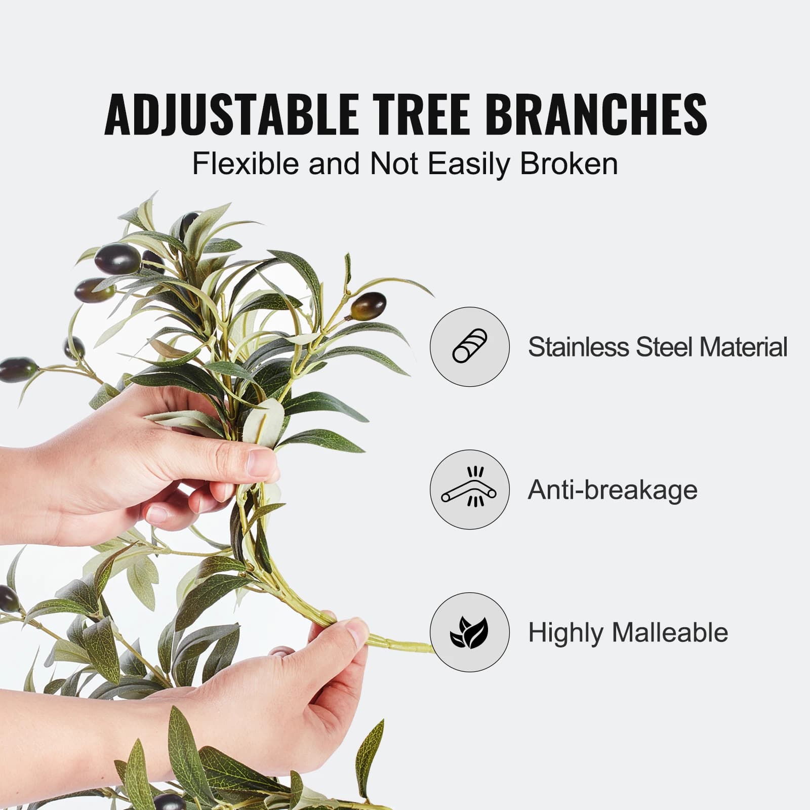SucceBuy – olive artificielle de 4/5/6 pieds de haut, fausse plante, matériau PE sécurisé, Protectio