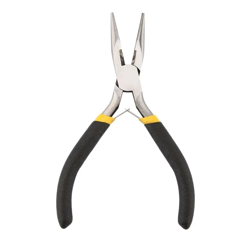 1 pièce Pince à bijoux portable et durable en acier au carbone forgé, légère, mini pince à bec rond,