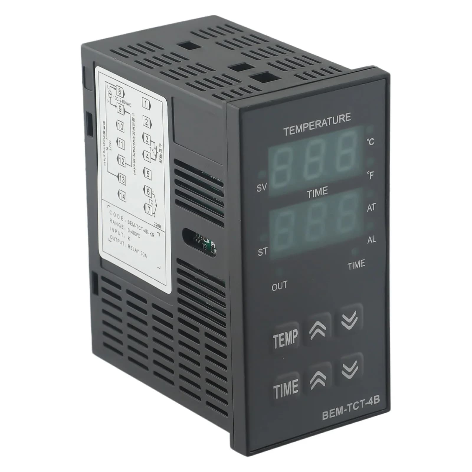 Machine de presse à chaud, Thermostat numérique BEM TCT 4B KR, contrôleur de température et de temps