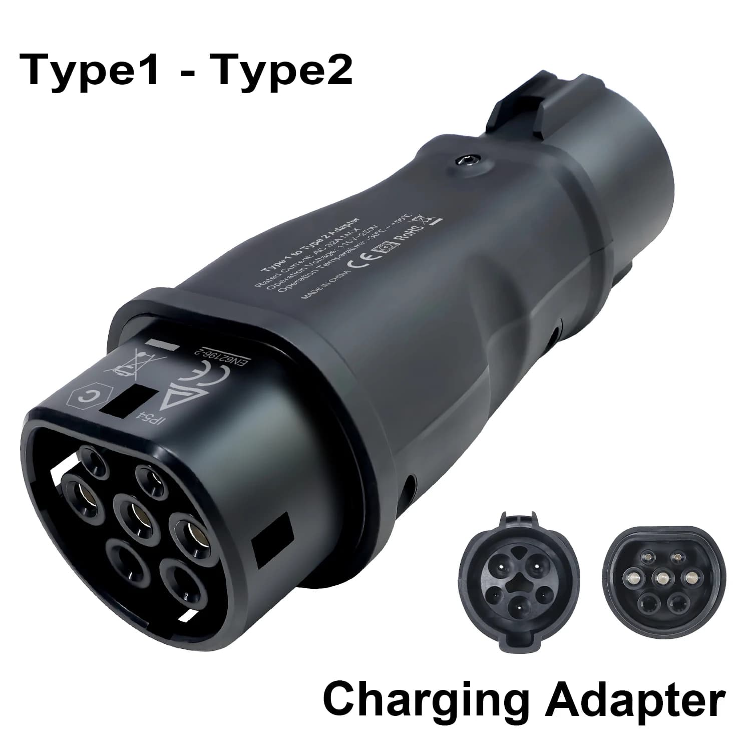 Adaptateur de charge pour véhicules électriques Goodcell Type 1 SAE J1772 vers Type 2 IEC 62169, cha