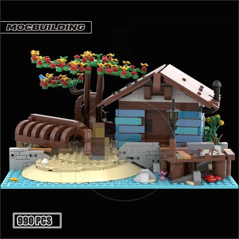 Blocs de construction MOC de cabine de bateau, briques technologiques d'architecture de château, bri