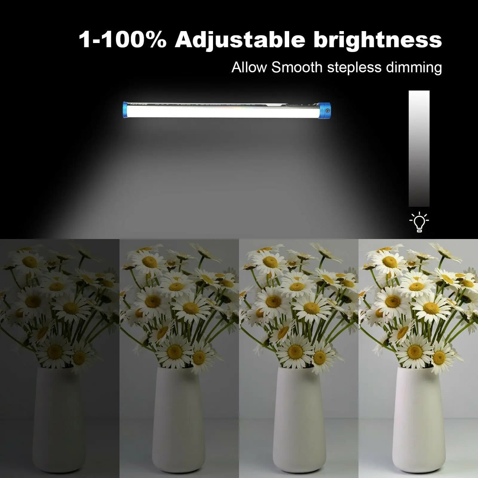 Sokani X25 RGB Bâton de baguette de tube de détermination de lumière vidéo LED RVB, éclairage de pho