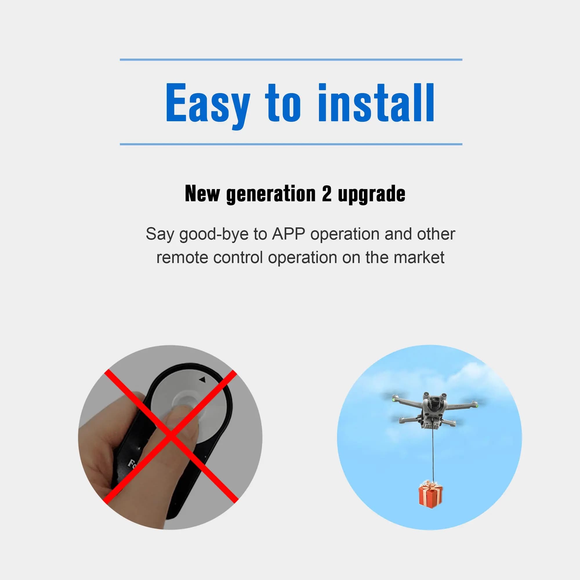 Système Airdrop 12km pour DJI Mini 3 Pro, accessoires de importateur, lanceur de charge utile, dispo
