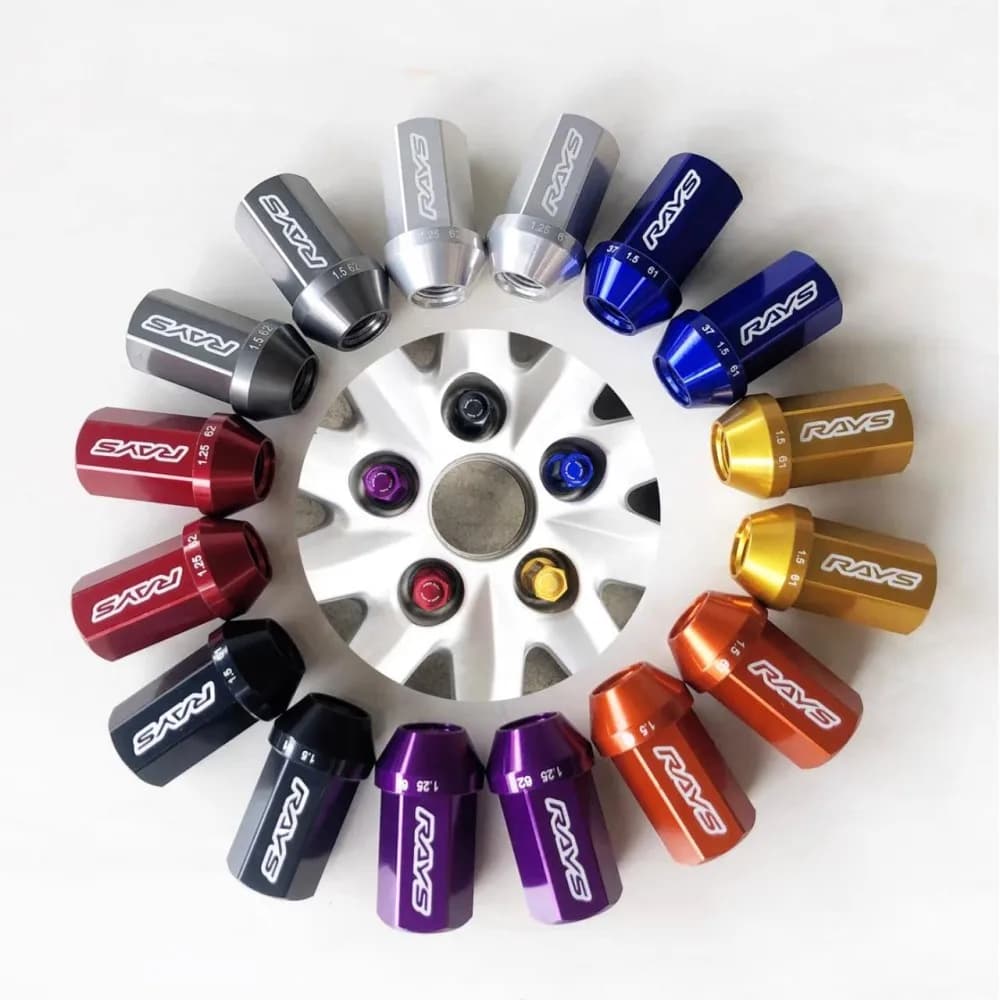 Pièces extérieuresJdm accessoires rayons roue de voiture course cosse écrous moyeu vis M12 * 1.5/1.2