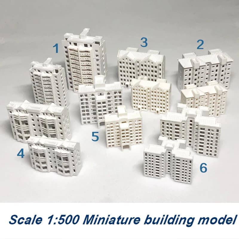 Échelle 1:500, matériaux de modèle de construction, maison Miniature, Architecture ABS pour ville, T