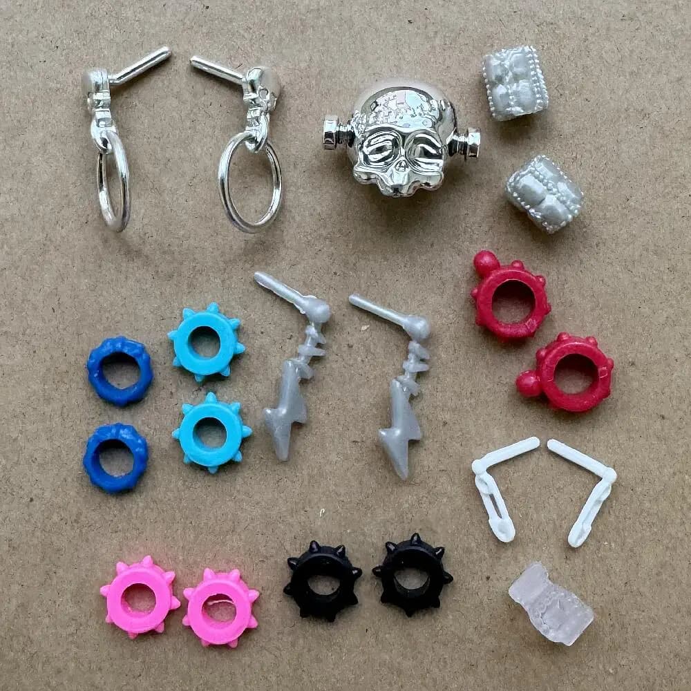 Accessoires pour poupées Slim Monsters 1/6, boucles d'oreilles, collier, bracelet, décorations à la 