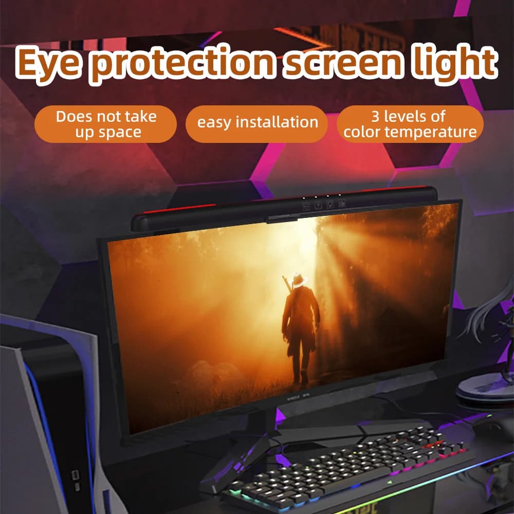 USB gradation continue écran suspendus lumières écran incurvé moniteur barre lumineuse RGB fond atmo