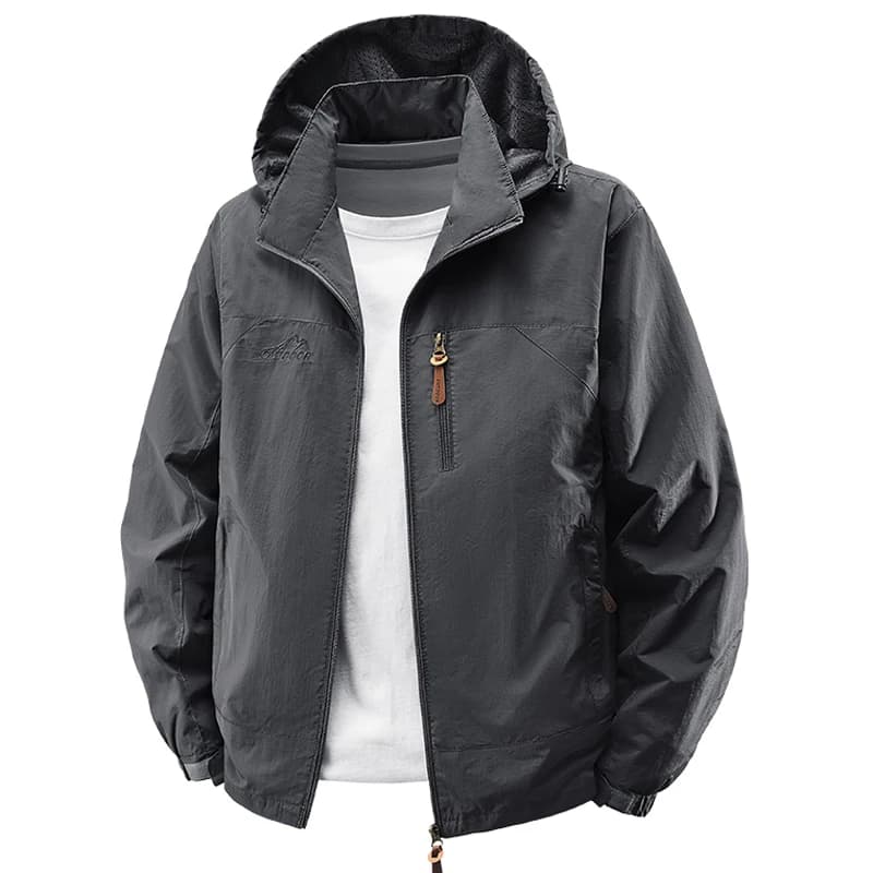 Printemps automne coupe-vent imperméable randonnée vestes hommes en plein air Camping manteaux à cap