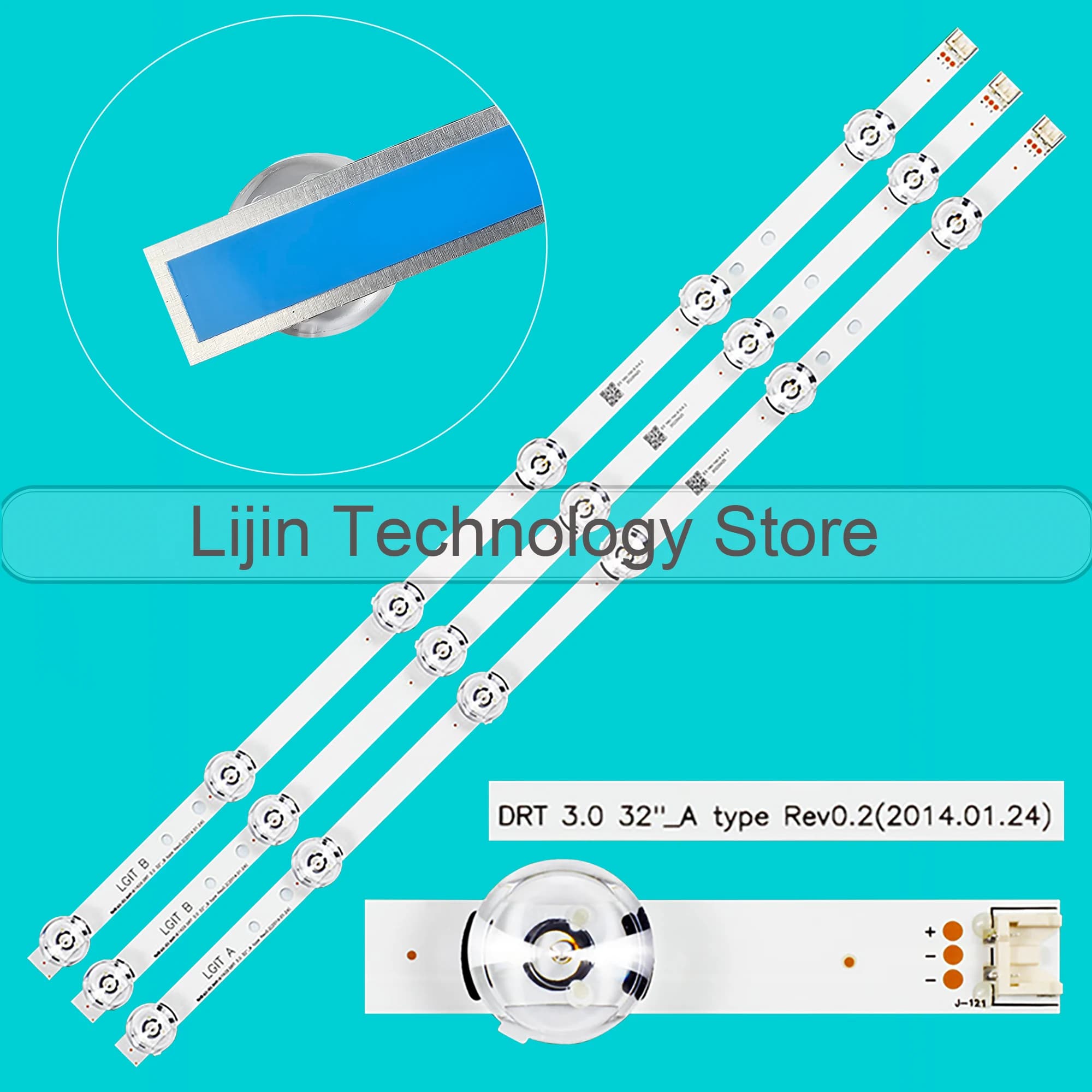 Bande LED pour 32LB550B 32LB550U 32LB552B 32LB552U 32LB5610 32LB562V 32LB563V 32LB565V 32LB5600 32LB