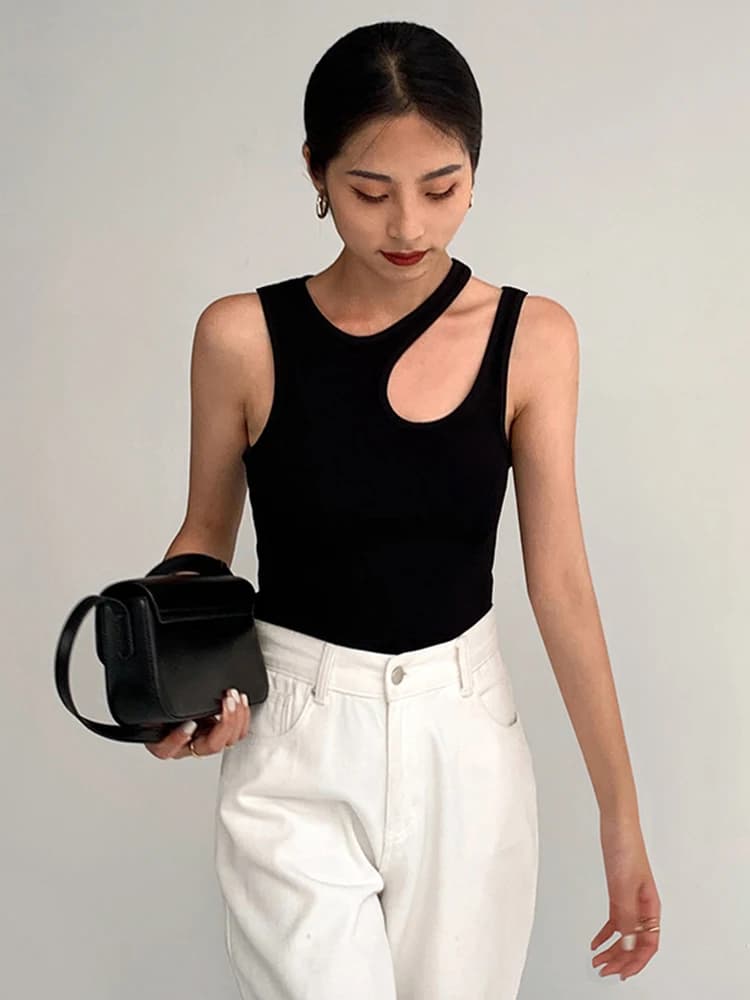 T-shirt court blanc Y2K pour femmes, vêtement estival et décontracté, à la mode, 2024