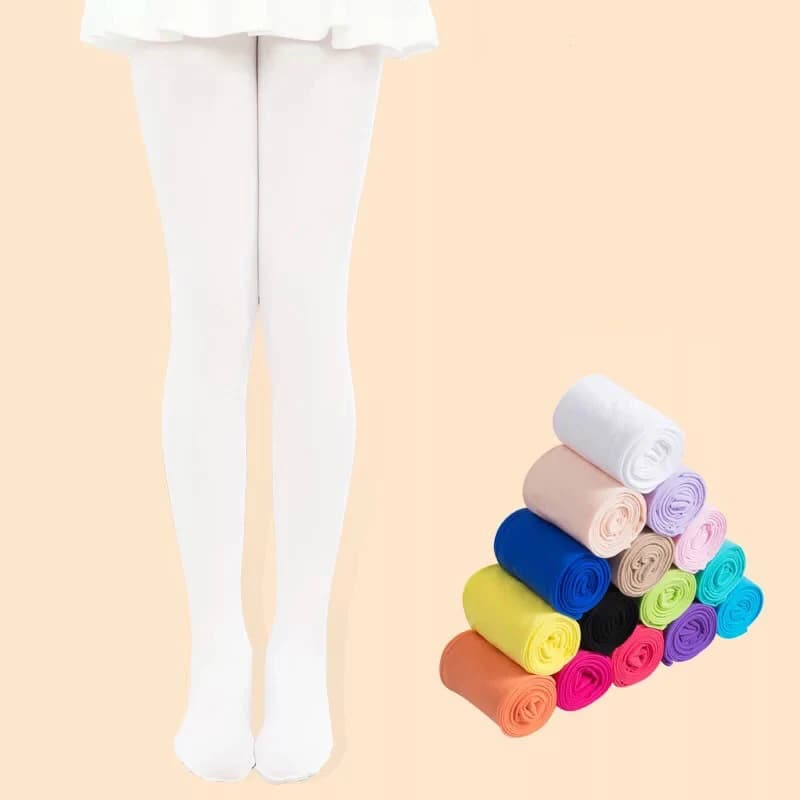 Printemps/automne couleur bonbon enfant collants pour bébé fille enfants velours blanc collants bas 