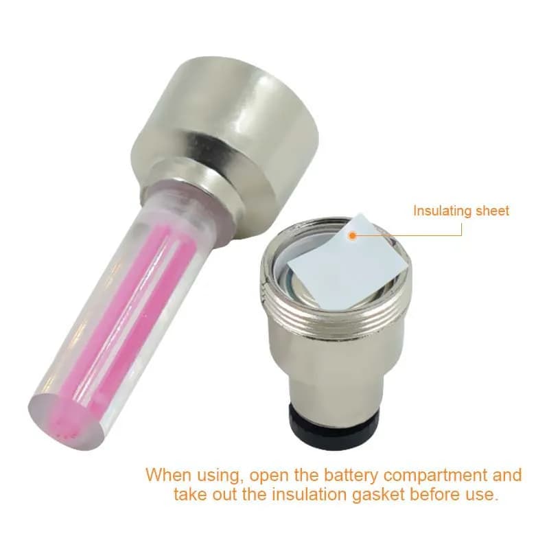 2 pièces néon vélo rayons lumières vélo lumière LED pneu Valve bouchon lampe de poche roue rayon lég