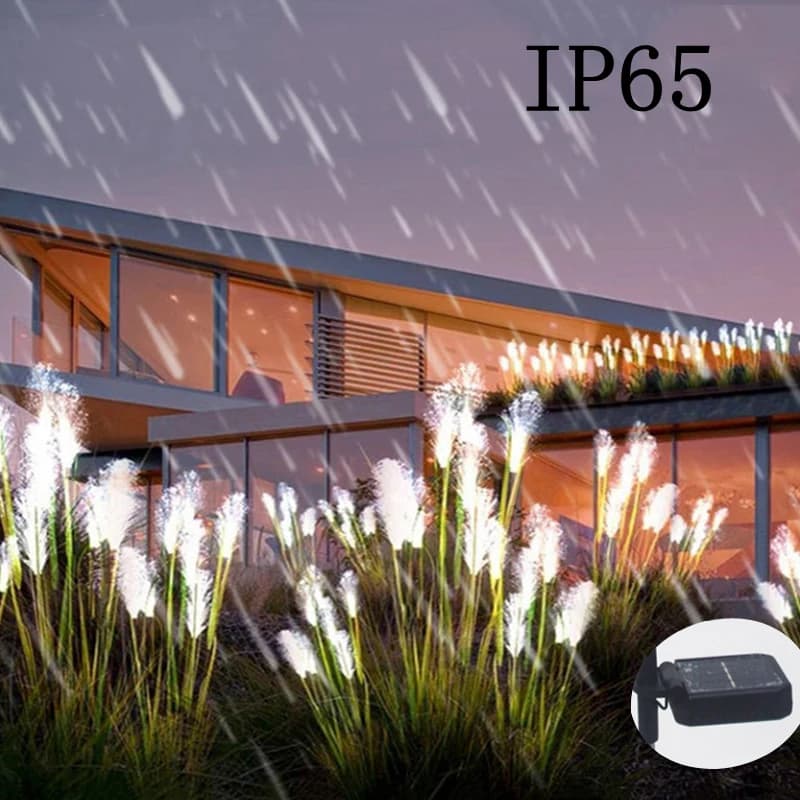 1-4 LED lampes de jardin solaires en plein air étanche Reed lumière lampe à énergie solaire cour de 