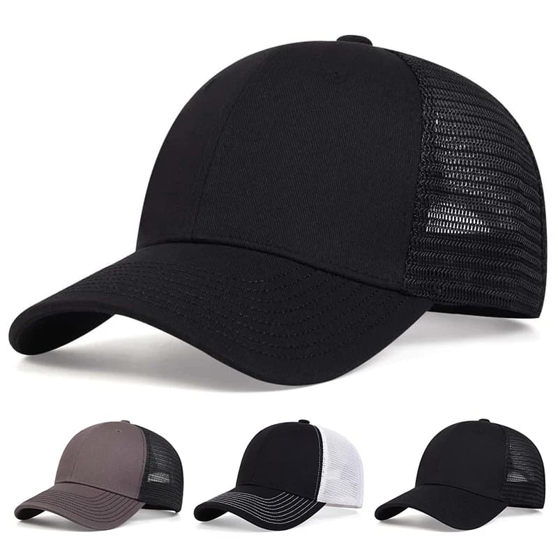 Casquette de Baseball unisexe à 8 lignes sur le bord du chapeau, chapeaux décontractés réglables pou