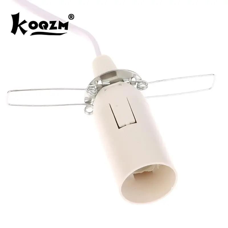 Base de lampe à douille E14 avec fil de commutation, support de suspension d'ampoule LED, suspension