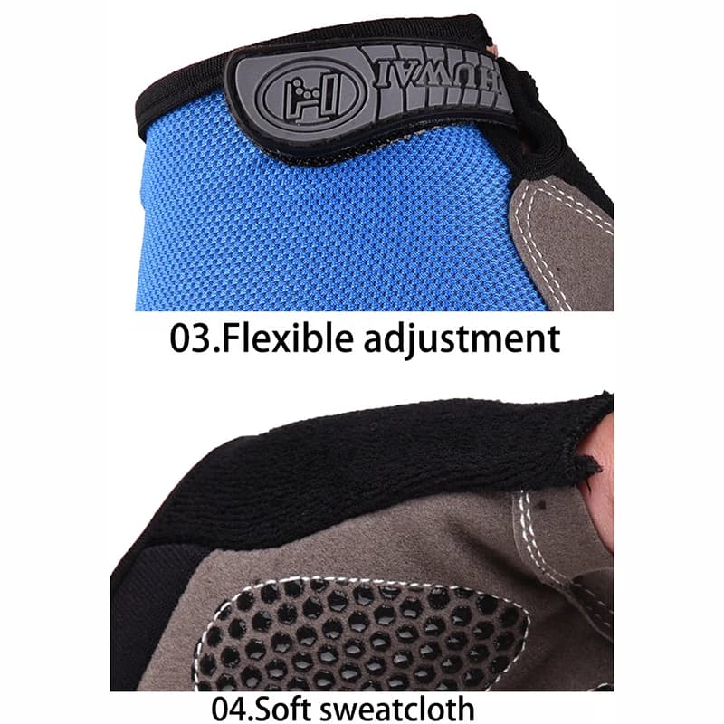 Gants de sport coordonnants et respirants pour homme et femme, accessoire d'entraînement sans doigts