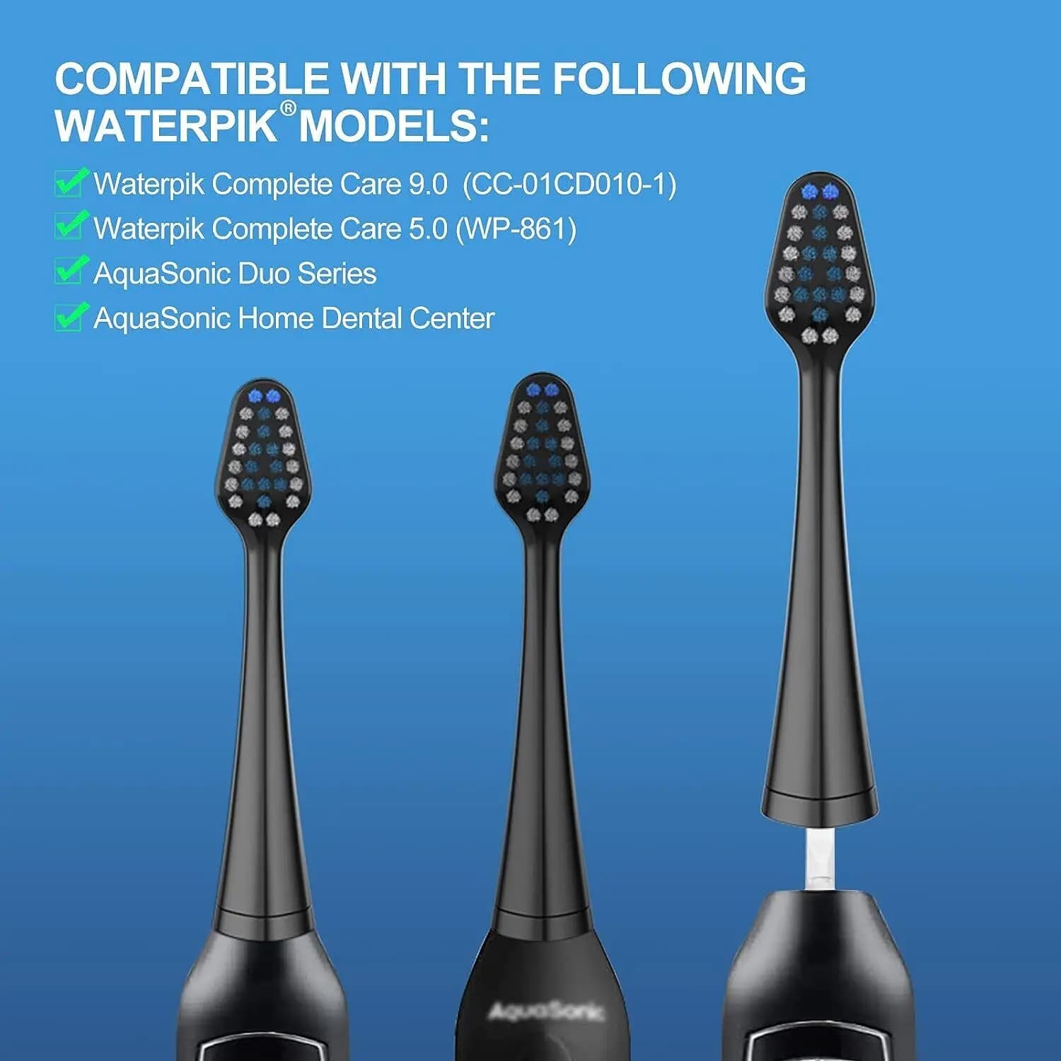 Têtes de brosse de rechange pour Waterpik, soins complets 5.0/9.0, têtes de brosse à dents électriqu