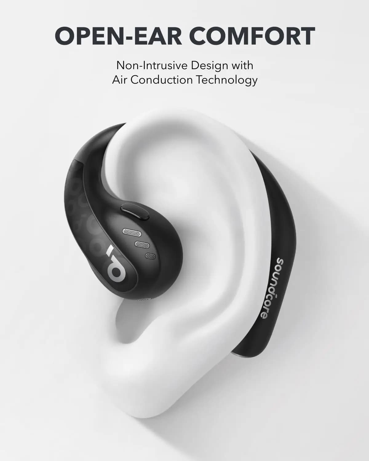 Anker AeroFit Pro-Écouteurs à oreille ouverte, ultra confortables, ajustement sécurisé, design ergon