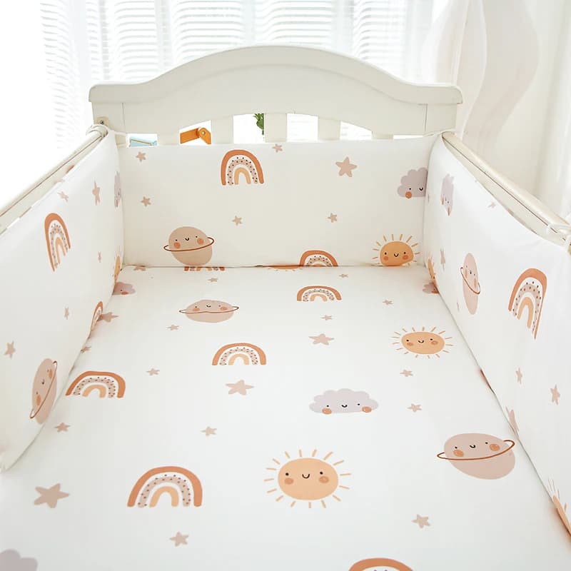 Rail de protection pour berceau de bébé, rembourrage doux, doublure de pare-chocs pour berceau de bé