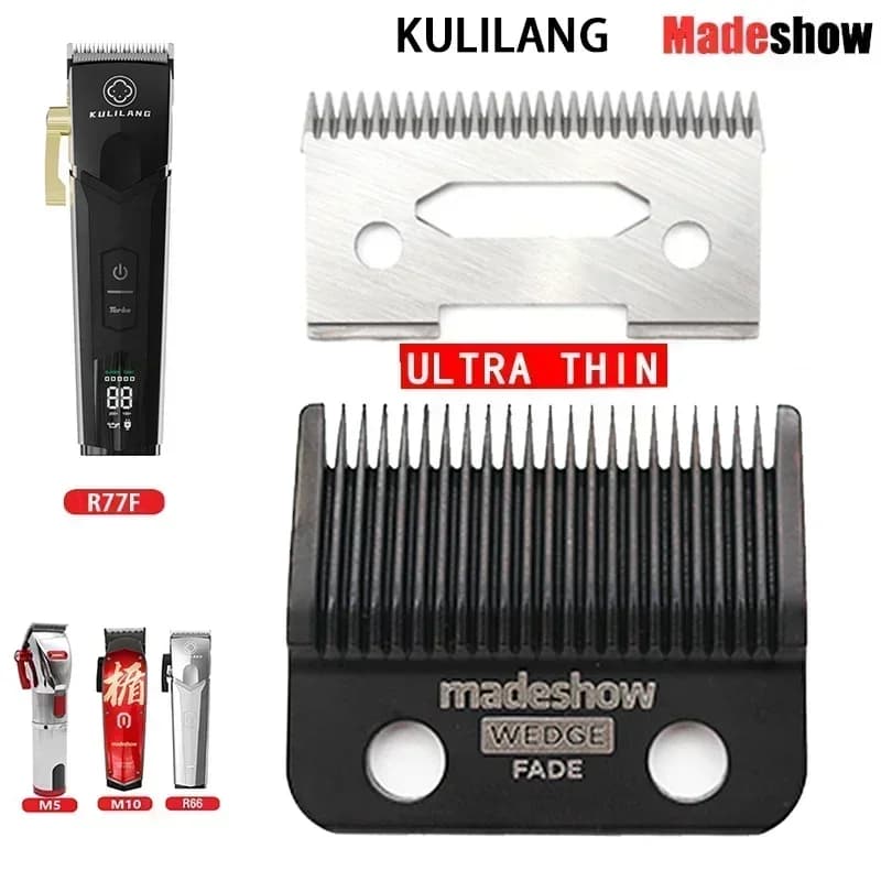 Madeshow Kulilang M5(F) M10 R66 R77F lames décolorées pour tondeuse à cheveux lame Ultra fine de rem