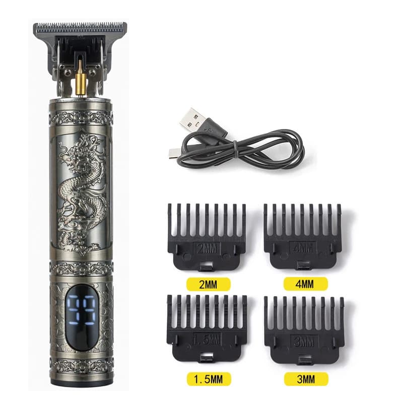 Affichage LCD T9 électrique coiffeur 0mm rasoir cheveux Trimer appareils ménagers voyage barbier ras
