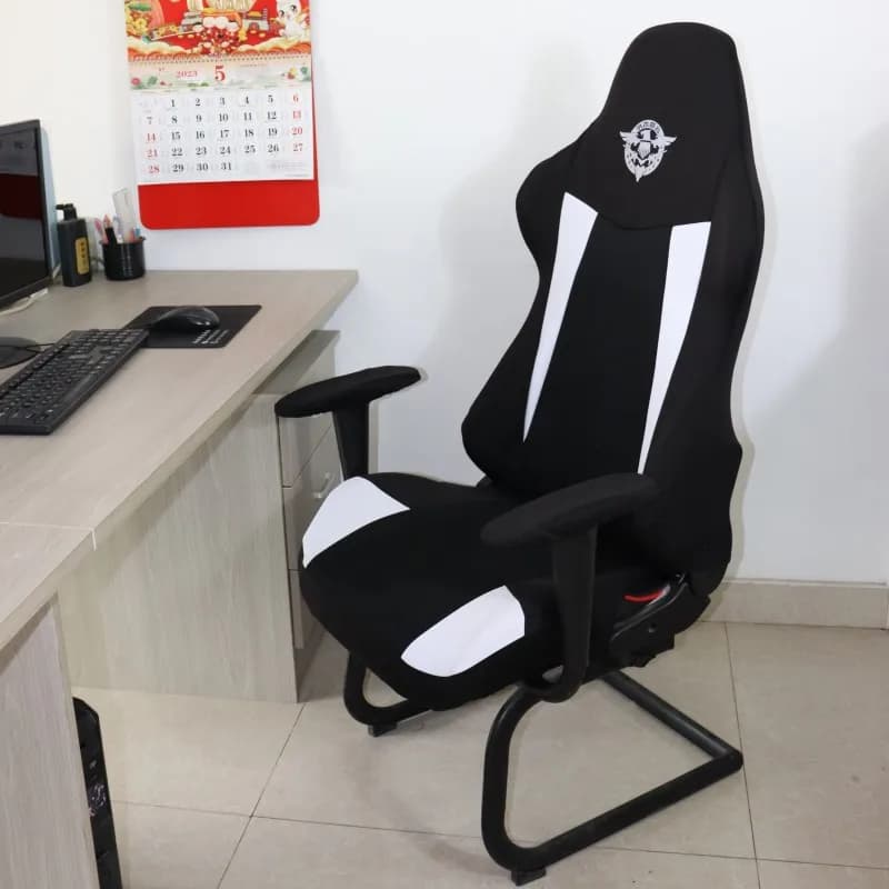 1 ensemble housse de chaise de jeu élastique chaise d'ordinateur dossier accoudoir couverture protec