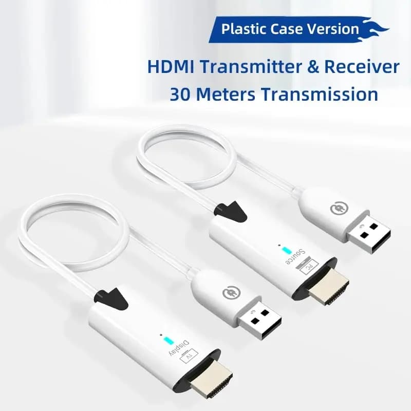 Transmetteur récepteur vidéo de Transmission sans fil 30m, adaptateur d'extension Compatible HDMI, c