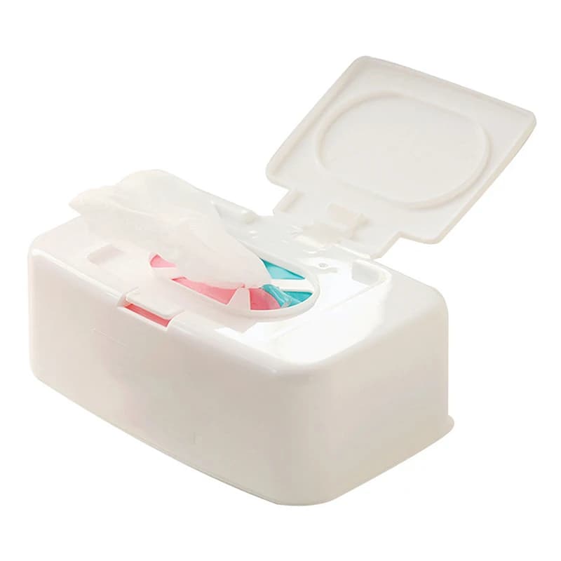 Boîte à mouchoirs humides, distributeur de lingettes portables, boîte de rangement de serviettes, co